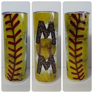 Softball MOM 20oz Skinny Tumbler